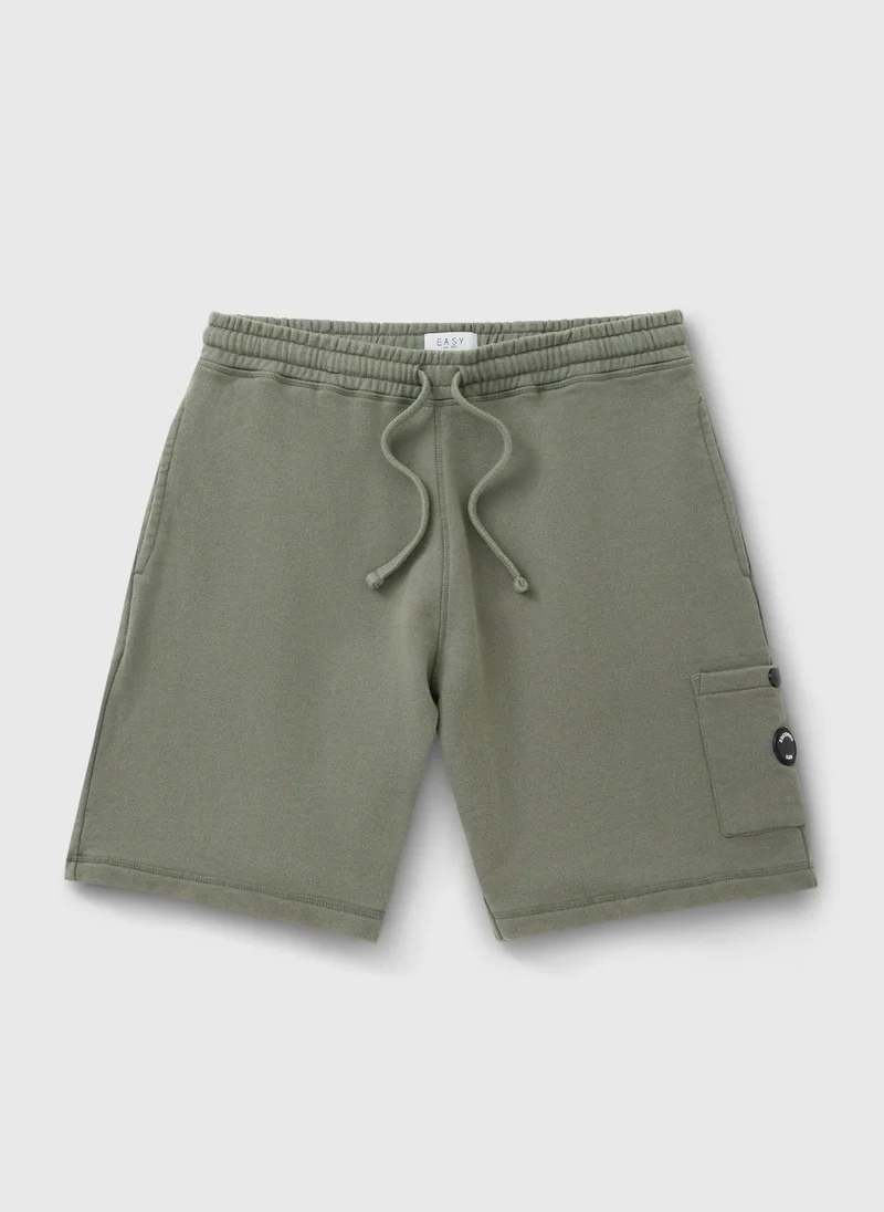 Matalan Khaki Khaki Washed Co Ord Jogger Shorts for Men | Best Price UAE